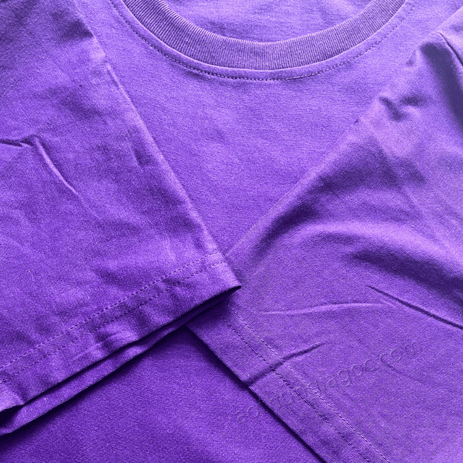 Áo Thun Cotton 2 Chiều 65/35 Màu Tím